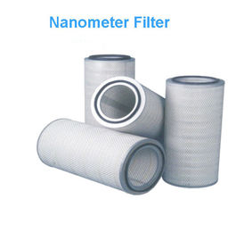 Cartucho de filtro medio del polvo del limador del nanómetro, cartucho de filtro nano de la precisión de los 0.5μM